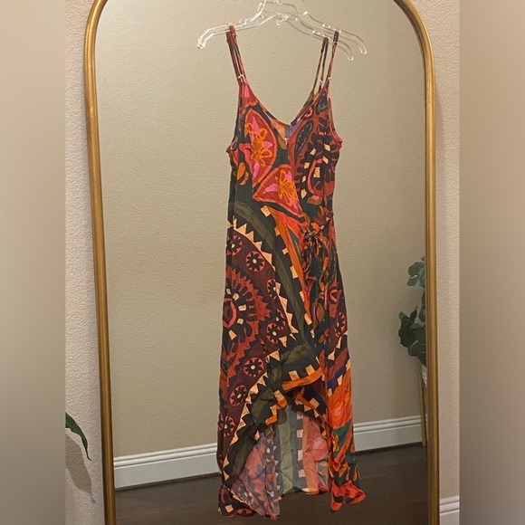 FARM Rio for Anthropologie Hanky Wrap Midi Dress Size S - Picture 8 of 12